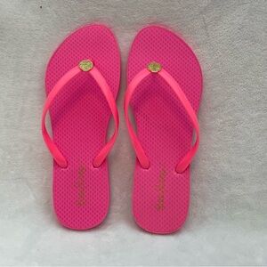 Lilly Pulitzer New Pink Flip Flops